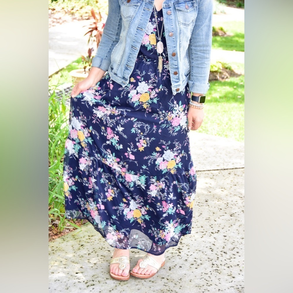 Merona Sleeveless Floral maxi dress - Picture 6 of 6